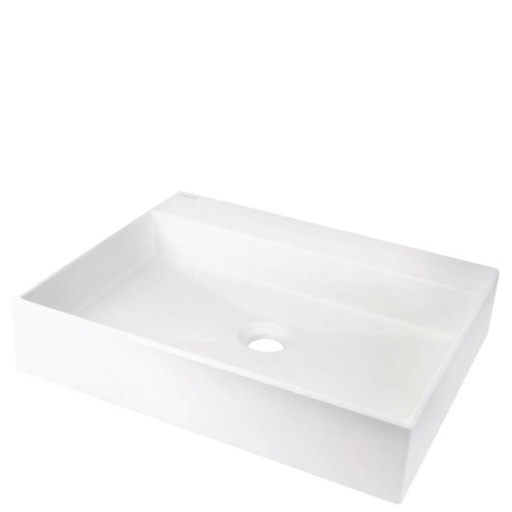 Deante umywalka Correo granit alabaster nablatowa 50x40 cm