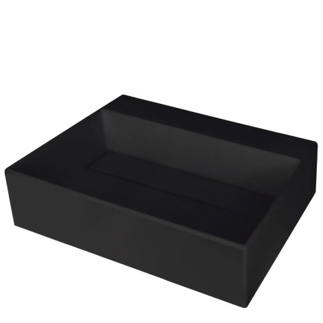 Deante umywalka Correo granit nero z maskownicą 50x40 cm