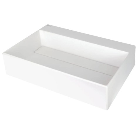 Deante umywalka Correo granit alabaster z maskownicą 60x40 cm