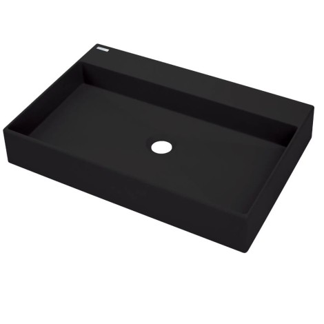 Deante umywalka Correo granit nero nablatowa 60x40 cm