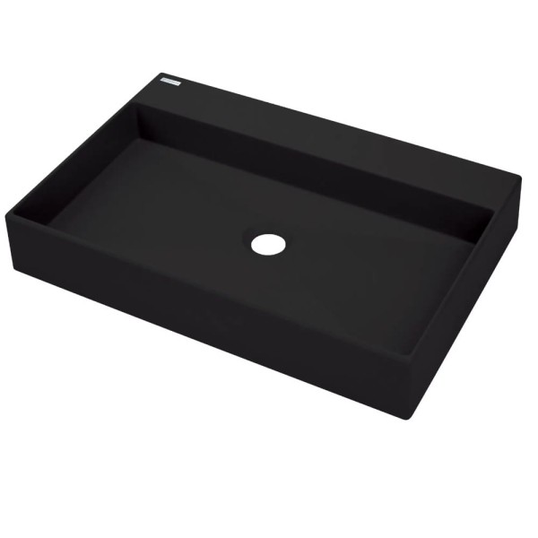 Deante umywalka Correo granit nero nablatowa 60x40 cm