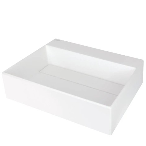 Deante umywalka Correo granit alabaster z maskownicą 50x40 cm