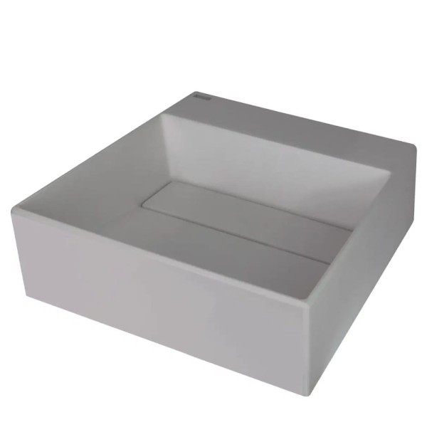 Deante umywalka Correo granit szary metalik z maskownicą 40x40 cm