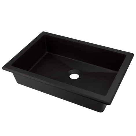 Deante umywalka Correo granit nero podwieszana 50x40 cm