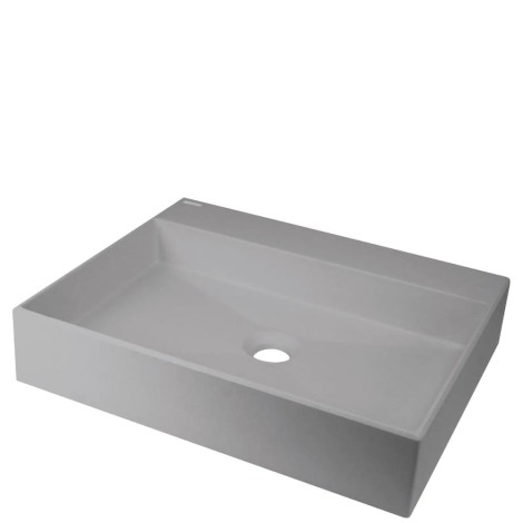 Deante umywalka Correo granit szary metalik nablatowa 50x40 cm