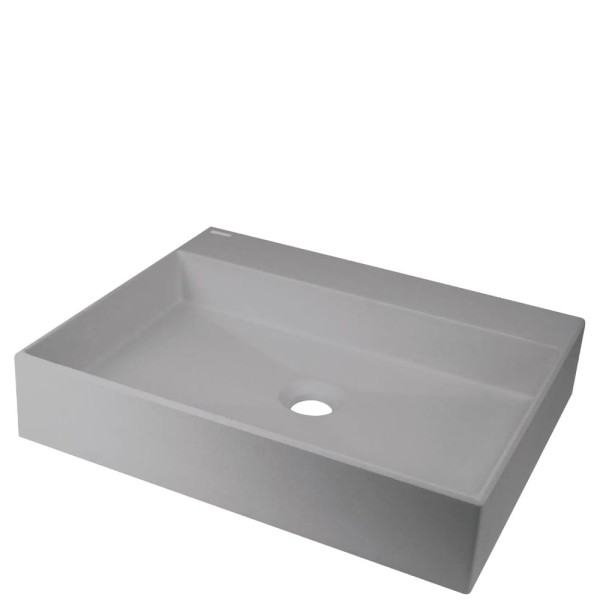 Deante umywalka Correo granit szary metalik nablatowa 50x40 cm