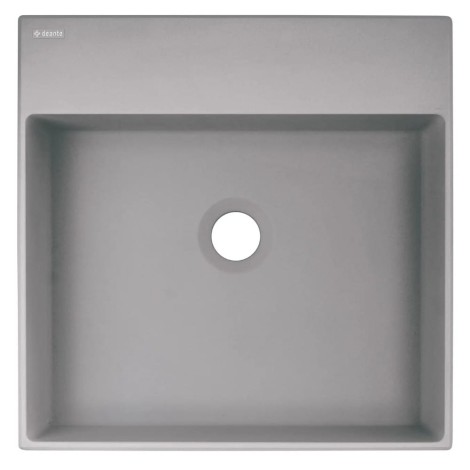 Deante umywalka Correo granit szary metalik nablatowa 40x40 cm
