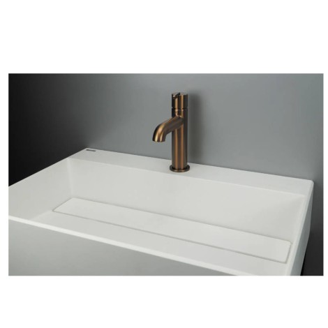 Deante umywalka Correo granit alabaster z maskownicą 60x40 cm
