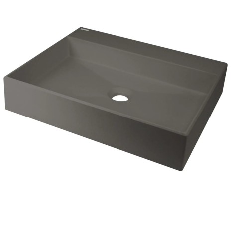 Deante umywalka Correo granit antracyt/metalik nablatowa 50x40 cm