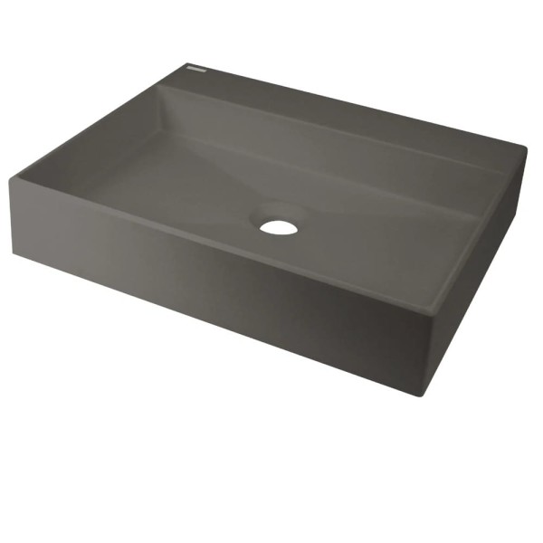 Deante umywalka Correo granit antracyt/metalik nablatowa 50x40 cm