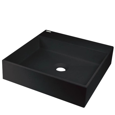 Deante umywalka Correo nero nablatowa 40x40 cm