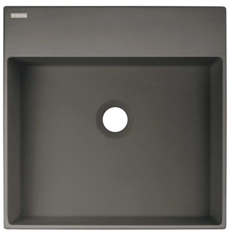 Deante umywalka Correo granit antracyt/metalik nablatowa 40x40 cm