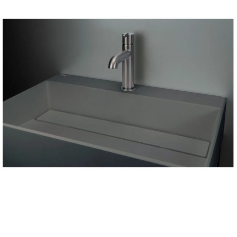 Deante umywalka Correo granit antracyt/metalik z maskownicą 60x40 cm