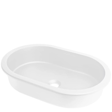 Deante umywalka Silia alabaster owalna podblatowa
