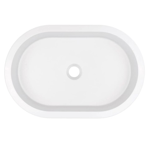 Deante umywalka Silia alabaster owalna podblatowa