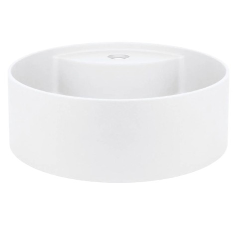 Deante umywalka Silia alabaster O36 cm z wyspą na baterię