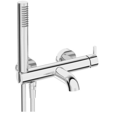 Deante Silia bateria wannowa z zestawem prysznicowym chrom.