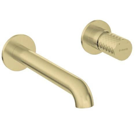 Deante  Silia Hexa bateria umywalkowa podtynkowa złoto szczotkowane