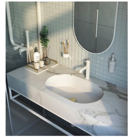 Deante Silia kubek ścienny bianco