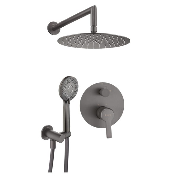 Deante Arnika zestaw prysznicowy podtynkowy titanium NAC_D9QP