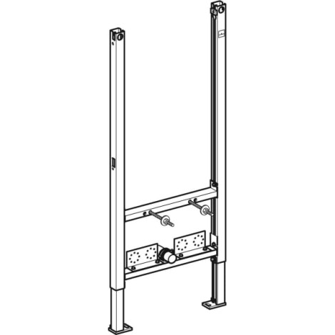 Geberit Duofix Basic stelaż podtynkowy do bidetu - rysunek techniczny1