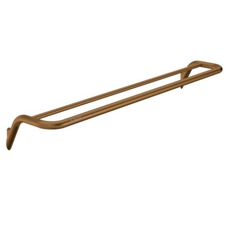 Deante Silia wieszak na ręcznik podwójny brąz szczotkowany