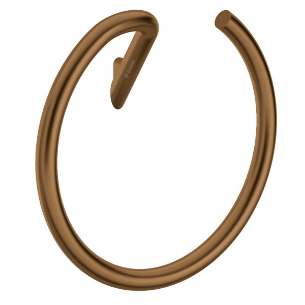 Deante Silia wieszak na ręcznik okrągły brąz szczotkowany