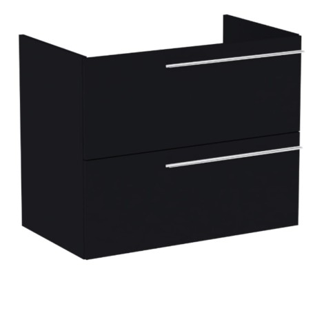 Roca szafka Ella z 2-szufladami 80cm czarny mat