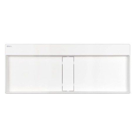 Deante Blur umywalka nablatowa granitowa alabaster z maskownicą 100x40 cm