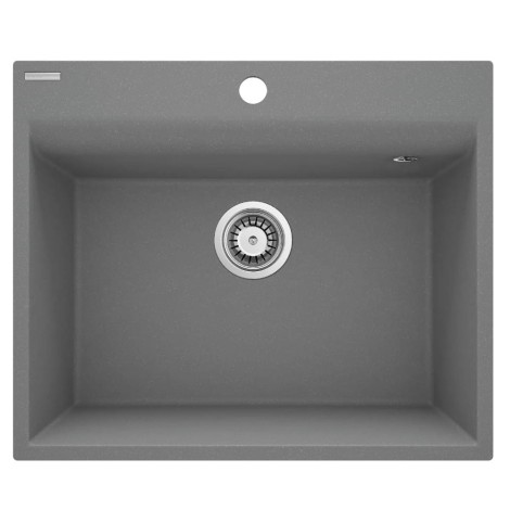 Deanta Corio zlewozmywak granitowy 1-komorowy  szary metalik 60x50cm
