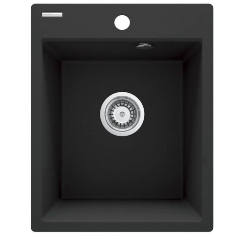 Deanta Corio zlewozmywak granitowy 1-komorowy  grafit metalik 40x50cm