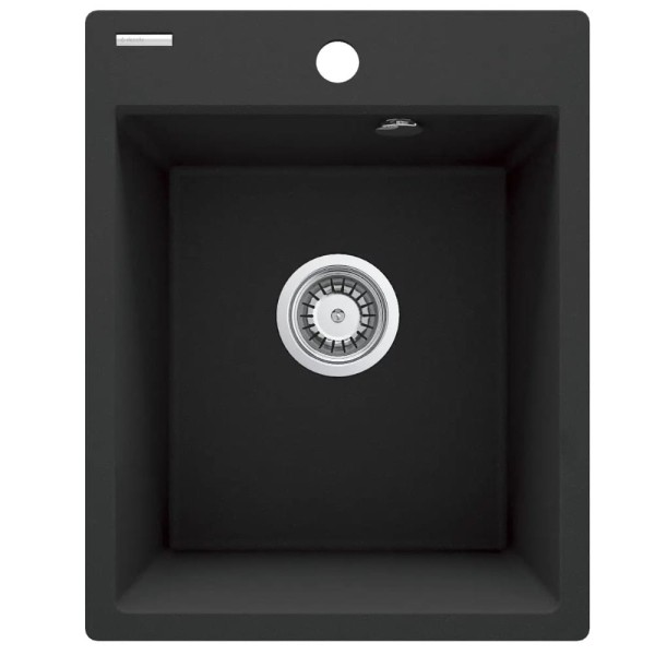 Deanta Corio zlewozmywak granitowy 1-komorowy  grafit metalik 40x50cm