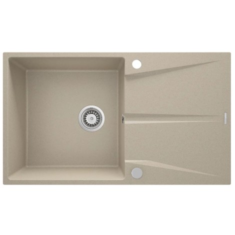 Deanta Corio zlewozmywak granitowy 1-komorowy z ociekaczem  piasek 86x50cm