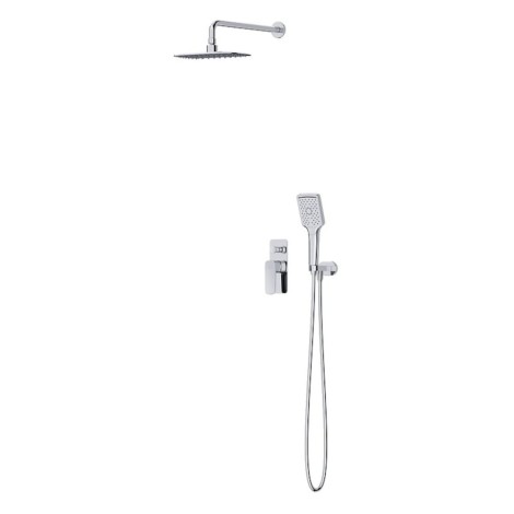 Cersanit Larga zestaw wannowo-prysznicowy podtynkowy chrom