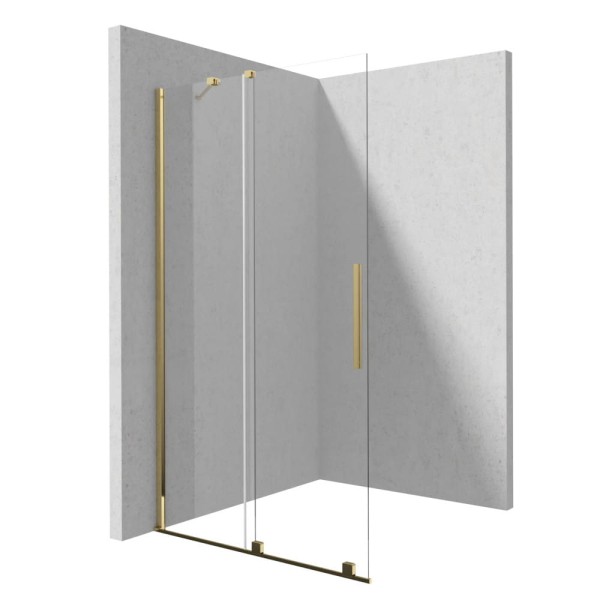 Deante Prizma Deante Prizma ścianka prysznicowa walk-in przesuwna złota 80 cm