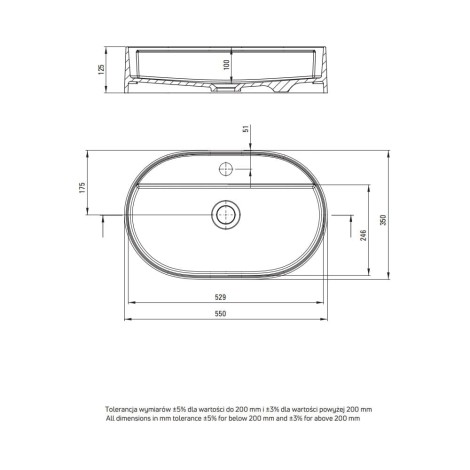 Deante Prizma szafka umywalkowa z umywalką granitową kaszmir  80 cm