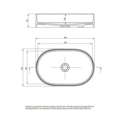 Deante Prizma szafka umywalkowa z umywalką granitową kaszmir  80 cm