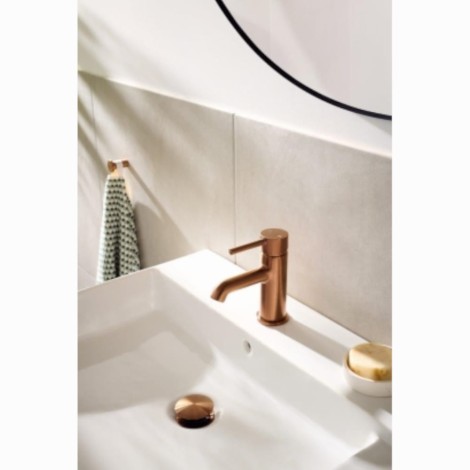 Kfa Moza bateria umywalkowa stojąca rose gold.