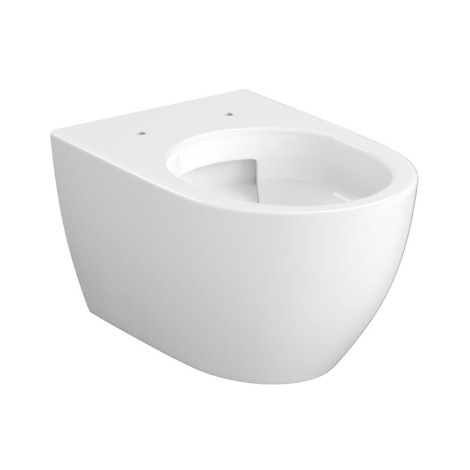 Cersanit Zen Pro Oval Vortex miska zawieszana z deską duroplastową slim biała