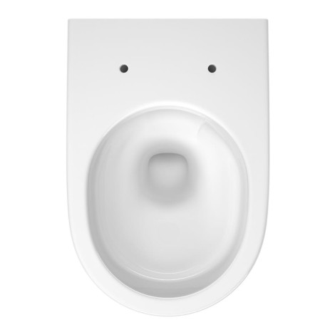 Cersanit Zen Pro Oval Vortex miska zawieszana z deską duroplastową slim biała