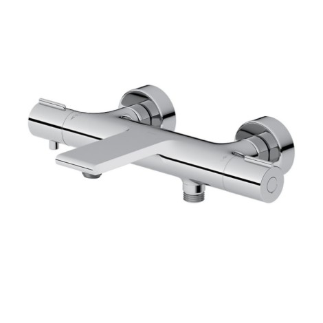 Cersanit Virgo bateria wannowo-natryskowa termostatyczna ścienna  chrom