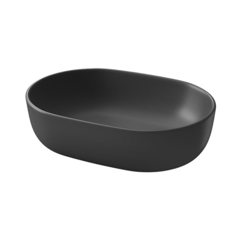 Cersanit Moduo umywalka nablatowa owalna antracyt mat 50 cm