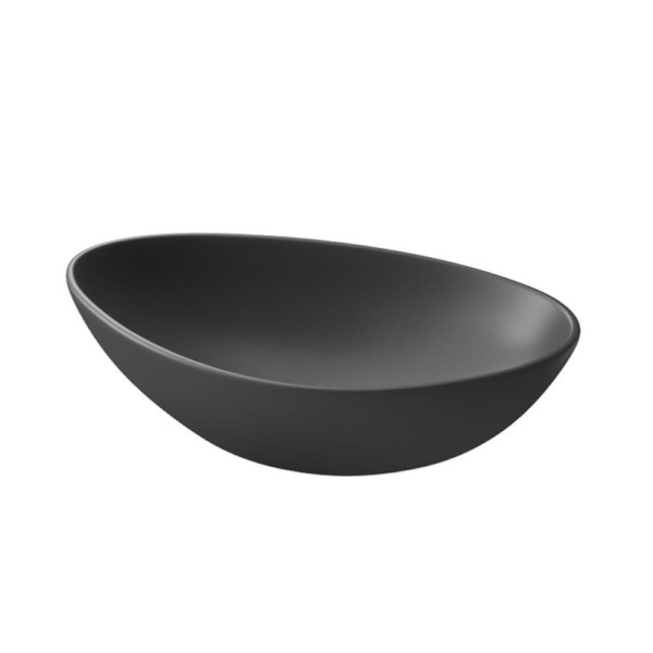 Cersanit Moduo umywalka nablatowa nieregularna antracyt mat 55 cm