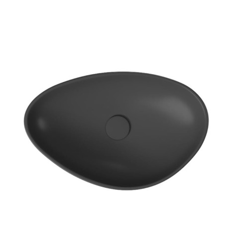 Cersanit Moduo umywalka nablatowa nieregularna antracyt mat 55 cm