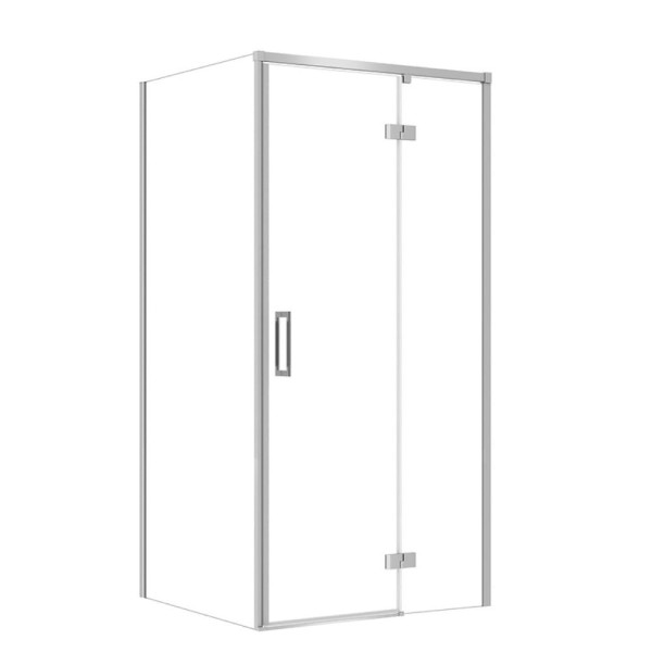 Cersanit Larga kabina prysznicowa prostokątna narożna prawa szkło transparentne 100 x 80 x 195 cm