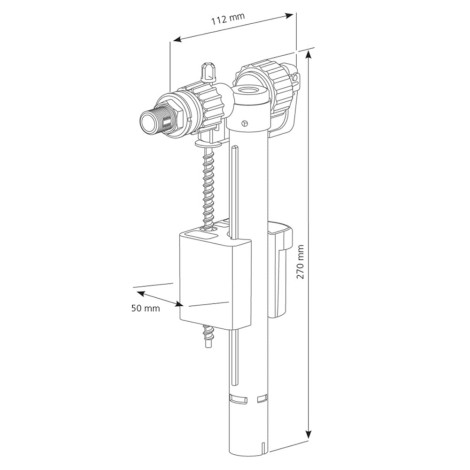 Siamp Compact95L zawór napełniający 1/2''