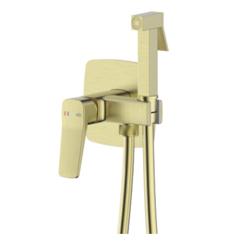 KFA Malaga bateria bidetowa podtynkowa light gold