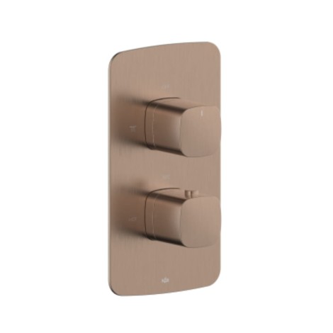 Kfa Malaga bateria podtynkowa termostatyczna rose gold
