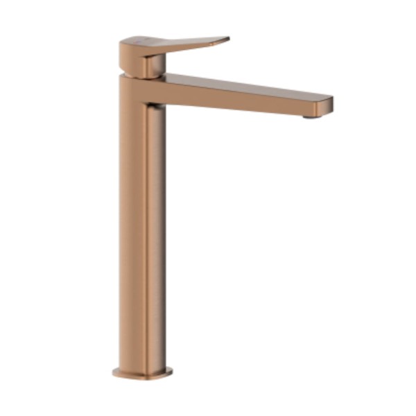 Kfa Malaga bateria umywalkowa nablatowa rose gold