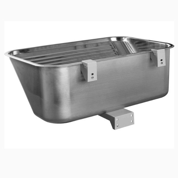 Kuchinox Eko zlewozmywak gospodarczy gładki inox wolnowiszący 53x63,5x25,5 cm
